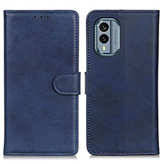 Custodia Portafoglio In Pelle Cover con Supporto A05D per Nokia X30 5G Blu