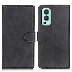 Custodia Portafoglio In Pelle Cover con Supporto A05D per OnePlus Nord 2 5G Nero