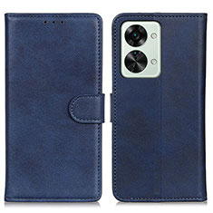 Custodia Portafoglio In Pelle Cover con Supporto A05D per OnePlus Nord 2T 5G Blu