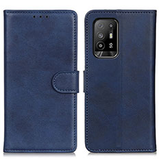 Custodia Portafoglio In Pelle Cover con Supporto A05D per Oppo A95 5G Blu