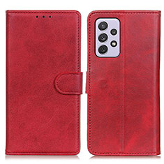 Custodia Portafoglio In Pelle Cover con Supporto A05D per Samsung Galaxy A73 5G Rosso