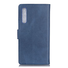 Custodia Portafoglio In Pelle Cover con Supporto A05D per Samsung Galaxy M02 Blu