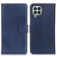 Custodia Portafoglio In Pelle Cover con Supporto A05D per Samsung Galaxy M33 5G Blu