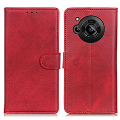 Custodia Portafoglio In Pelle Cover con Supporto A05D per Sharp Aquos R7 Rosso
