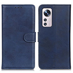 Custodia Portafoglio In Pelle Cover con Supporto A05D per Xiaomi Mi 12 5G Blu