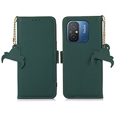 Custodia Portafoglio In Pelle Cover con Supporto A05D per Xiaomi Redmi 11A 4G Verde