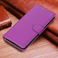Custodia Portafoglio In Pelle Cover con Supporto A06D per Huawei Honor X8b Viola