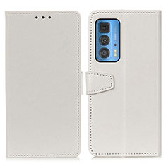 Custodia Portafoglio In Pelle Cover con Supporto A06D per Motorola Moto Edge S Pro 5G Bianco