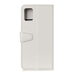 Custodia Portafoglio In Pelle Cover con Supporto A06D per Motorola Moto G100 5G Bianco