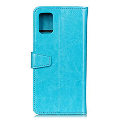 Custodia Portafoglio In Pelle Cover con Supporto A06D per Motorola Moto G100 5G Cielo Blu