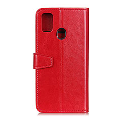 Custodia Portafoglio In Pelle Cover con Supporto A06D per Motorola Moto G41 Rosso