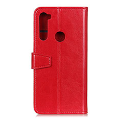 Custodia Portafoglio In Pelle Cover con Supporto A06D per Motorola Moto One Fusion Plus Rosso