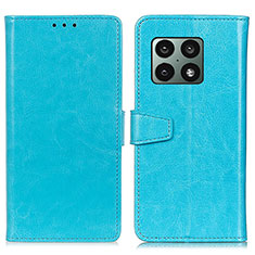 Custodia Portafoglio In Pelle Cover con Supporto A06D per OnePlus 10 Pro 5G Cielo Blu