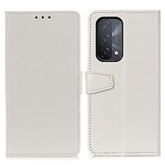 Custodia Portafoglio In Pelle Cover con Supporto A06D per OnePlus Nord N200 5G Bianco