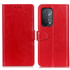 Custodia Portafoglio In Pelle Cover con Supporto A06D per OnePlus Nord N200 5G Rosso