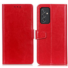 Custodia Portafoglio In Pelle Cover con Supporto A06D per Samsung Galaxy A05s Rosso