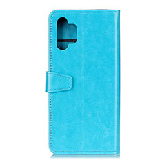 Custodia Portafoglio In Pelle Cover con Supporto A06D per Samsung Galaxy M32 5G Cielo Blu