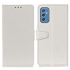 Custodia Portafoglio In Pelle Cover con Supporto A06D per Samsung Galaxy M52 5G Bianco
