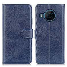 Custodia Portafoglio In Pelle Cover con Supporto A07D per Nokia X100 5G Blu