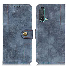 Custodia Portafoglio In Pelle Cover con Supporto A07D per OnePlus Nord CE 5G Blu