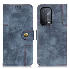 Custodia Portafoglio In Pelle Cover con Supporto A07D per OnePlus Nord N200 5G Blu