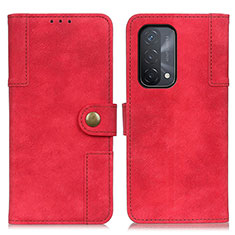 Custodia Portafoglio In Pelle Cover con Supporto A07D per OnePlus Nord N200 5G Rosso
