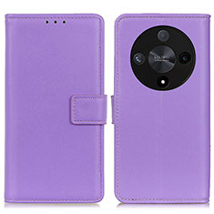 Custodia Portafoglio In Pelle Cover con Supporto A08D per Huawei Honor Magic6 Lite 5G Viola