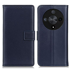 Custodia Portafoglio In Pelle Cover con Supporto A08D per Huawei Honor X9b 5G Blu