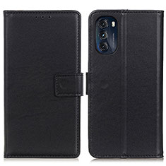 Custodia Portafoglio In Pelle Cover con Supporto A08D per Motorola Moto G 5G (2022) Nero