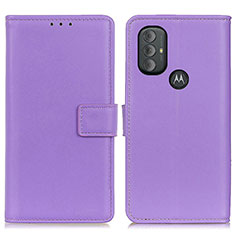 Custodia Portafoglio In Pelle Cover con Supporto A08D per Motorola Moto G Play (2023) Viola
