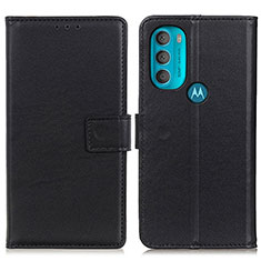 Custodia Portafoglio In Pelle Cover con Supporto A08D per Motorola Moto G71 5G Nero