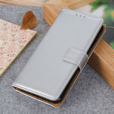 Custodia Portafoglio In Pelle Cover con Supporto A08D per OnePlus 9 5G Argento