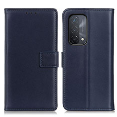 Custodia Portafoglio In Pelle Cover con Supporto A08D per OnePlus Nord N200 5G Blu