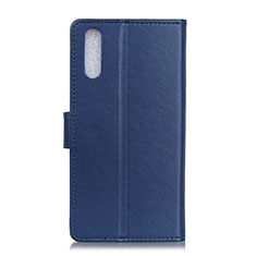 Custodia Portafoglio In Pelle Cover con Supporto A08D per Samsung Galaxy A02 Blu