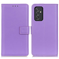 Custodia Portafoglio In Pelle Cover con Supporto A08D per Samsung Galaxy A05s Viola