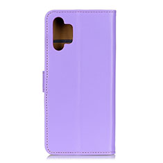 Custodia Portafoglio In Pelle Cover con Supporto A08D per Samsung Galaxy M32 5G Viola