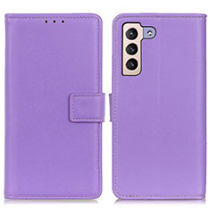 Custodia Portafoglio In Pelle Cover con Supporto A08D per Samsung Galaxy S23 5G Viola