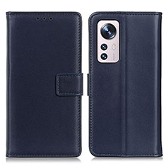 Custodia Portafoglio In Pelle Cover con Supporto A08D per Xiaomi Mi 12 Lite 5G Blu