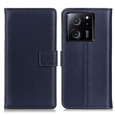 Custodia Portafoglio In Pelle Cover con Supporto A08D per Xiaomi Mi 13T 5G Blu