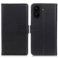 Custodia Portafoglio In Pelle Cover con Supporto A08D per Xiaomi Poco C65 Nero