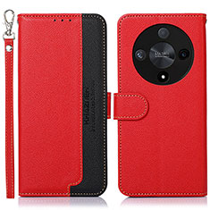 Custodia Portafoglio In Pelle Cover con Supporto A09D per Huawei Honor X9b 5G Rosso