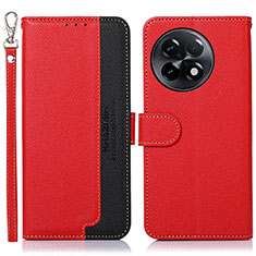 Custodia Portafoglio In Pelle Cover con Supporto A09D per OnePlus 11R 5G Rosso
