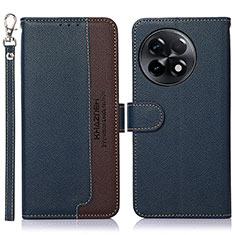 Custodia Portafoglio In Pelle Cover con Supporto A09D per OnePlus Ace 2 5G Blu