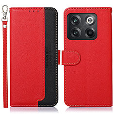 Custodia Portafoglio In Pelle Cover con Supporto A09D per OnePlus Ace Pro 5G Rosso