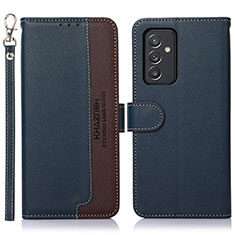 Custodia Portafoglio In Pelle Cover con Supporto A09D per Samsung Galaxy A15 5G Blu