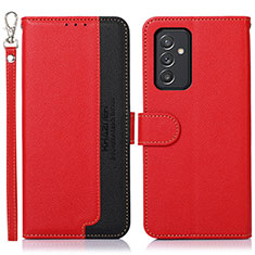 Custodia Portafoglio In Pelle Cover con Supporto A09D per Samsung Galaxy A15 5G Rosso