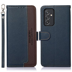 Custodia Portafoglio In Pelle Cover con Supporto A09D per Samsung Galaxy A25 5G Blu