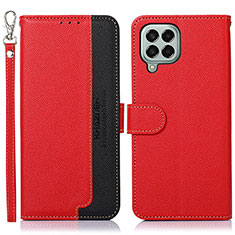 Custodia Portafoglio In Pelle Cover con Supporto A09D per Samsung Galaxy M33 5G Rosso