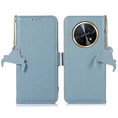 Custodia Portafoglio In Pelle Cover con Supporto A10D per Huawei Nova Y91 Azzurro