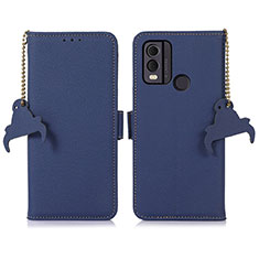 Custodia Portafoglio In Pelle Cover con Supporto A10D per Nokia C22 Blu
